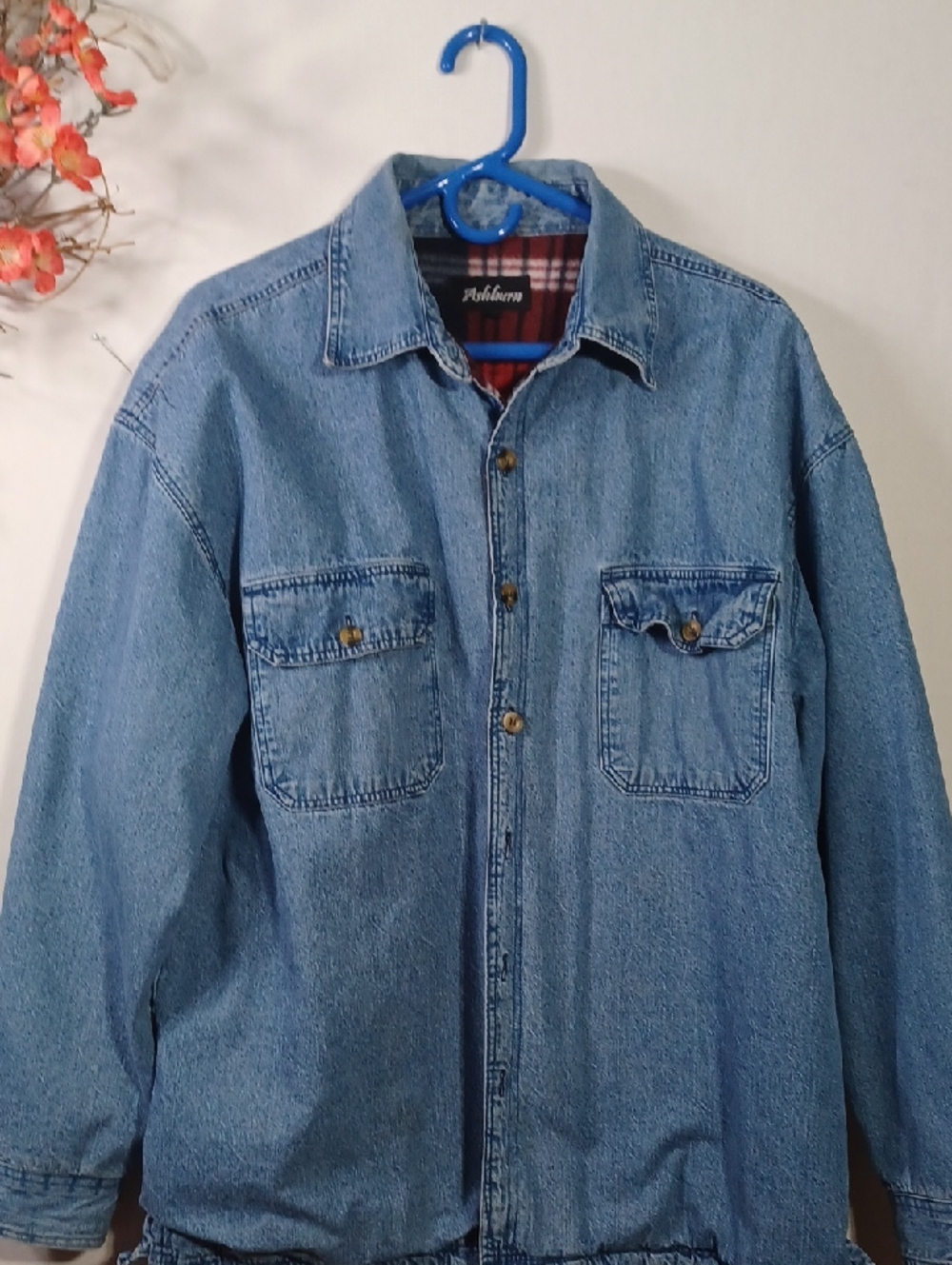 Light Blue Denim Shirt Jacket - Casual Layering